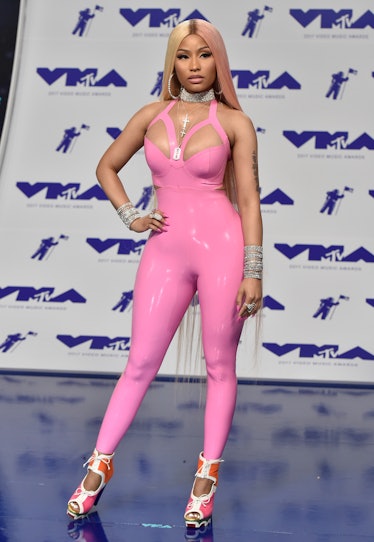 Rapper Nicki Minaj arrives at the 2017 MTV Video Music Awards