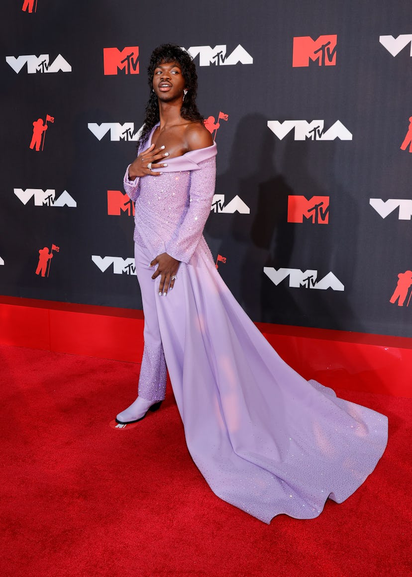 Lil Nas X attends the 2021 MTV Video Music Awards at Barclays Center on September 12, 2021 in the Br...