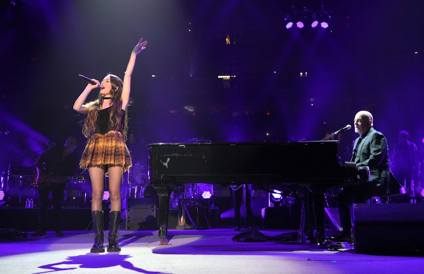 NEW YORK, NEW YORK - AUGUST 24: (Exclusive Coverage) Olivia Rodrigo and Billy Joel perform "Deja Vu"...