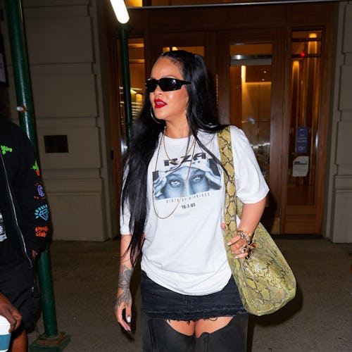 Rihanna out and about on August 12, 2022 in New York City. 