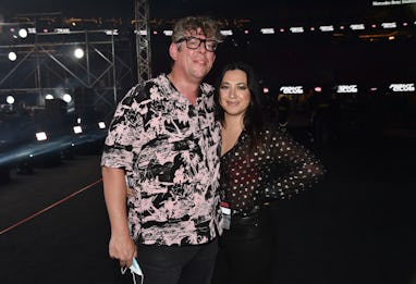 ATLANTA, GEORGIA - APRIL 17: Patrick Carney of The Black Keys and Michelle Branch attend Triller Fig...