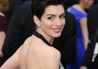 Actress Anne Hathaway attends the 86th Academy Awards aka Oscars at Dolby Theatre in Los Angeles, US...