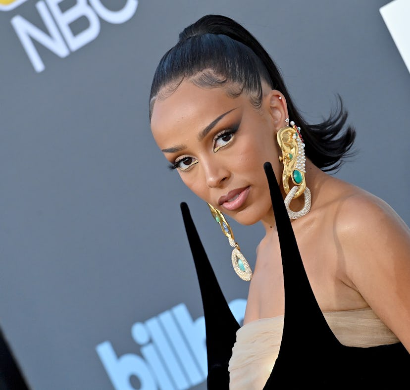LAS VEGAS, NEVADA - MAY 15: Doja Cat attends the 2022 Billboard Music Awards at MGM Grand Garden Are...