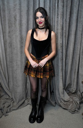 NEW YORK, NEW YORK - AUGUST 24: (Exclusive Coverage) Olivia Rodrigo poses backstage at Madison Squar...