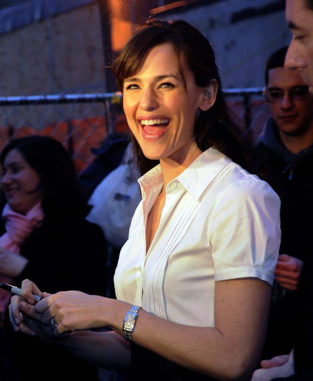 Jennifer Garner is anything but a 'teenage dirtbag.' Here, she's seen at a fund-raiser for Barack Ob...