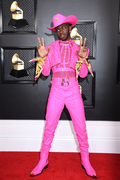 Lil Nas X Style Evolution: Lil Nas X's hot pink, leather daddy look for the 62nd Annual Grammy Award...