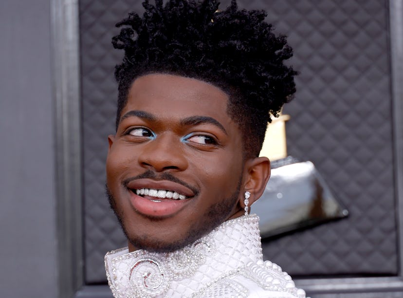 Lil Nas X's Style Evolution: Lil Nas X attends the 64th Annual GRAMMY Awards at MGM Grand Garden Are...
