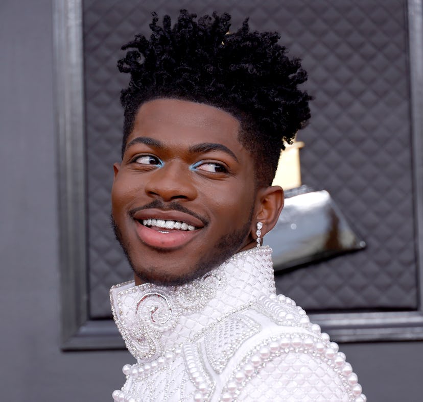 Lil Nas X's Style Evolution: Lil Nas X attends the 64th Annual GRAMMY Awards at MGM Grand Garden Are...