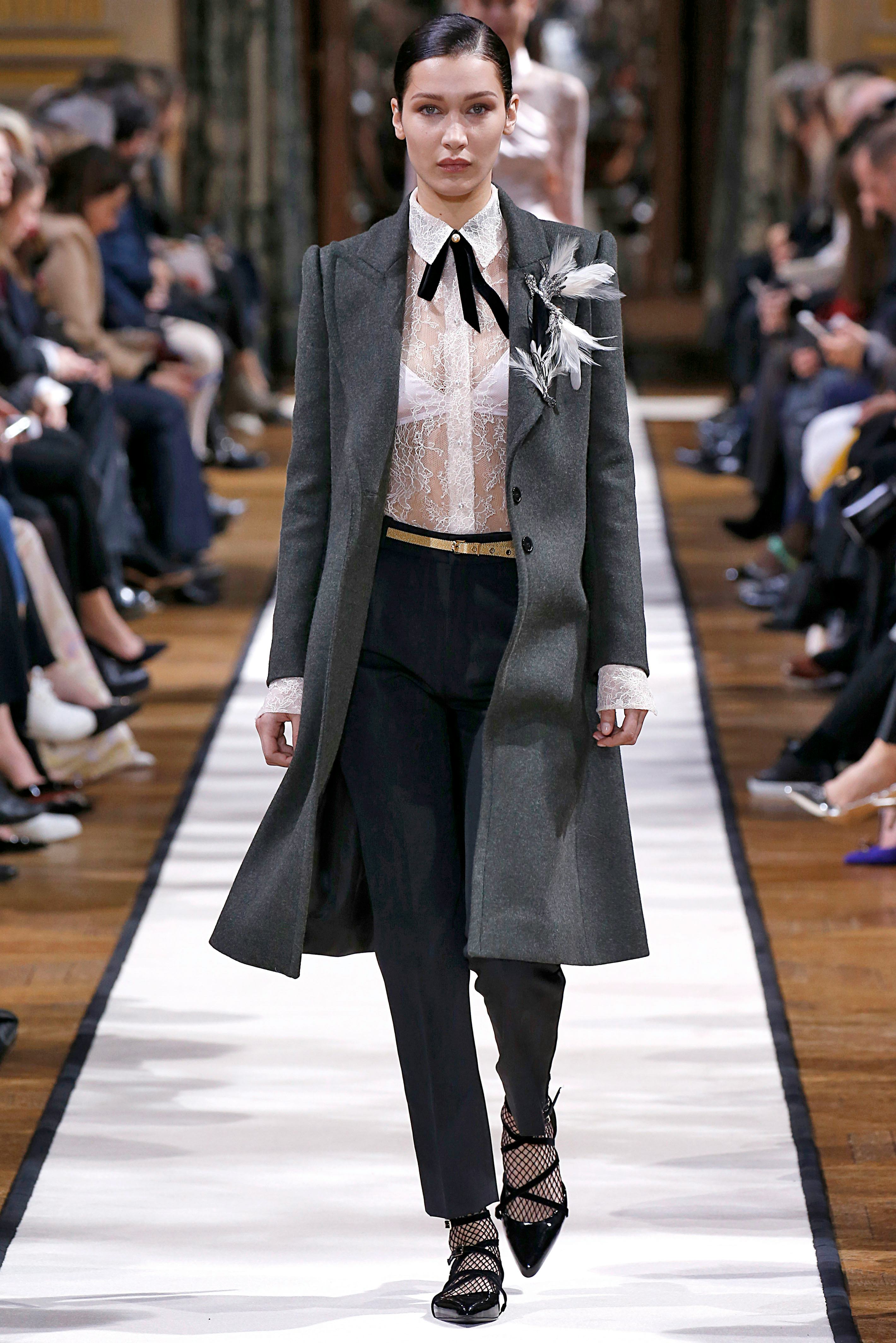 Bella Hadid walks the runway during the Lanvin Ready to Wear fashion show as part of the Paris Fashi&hellip;