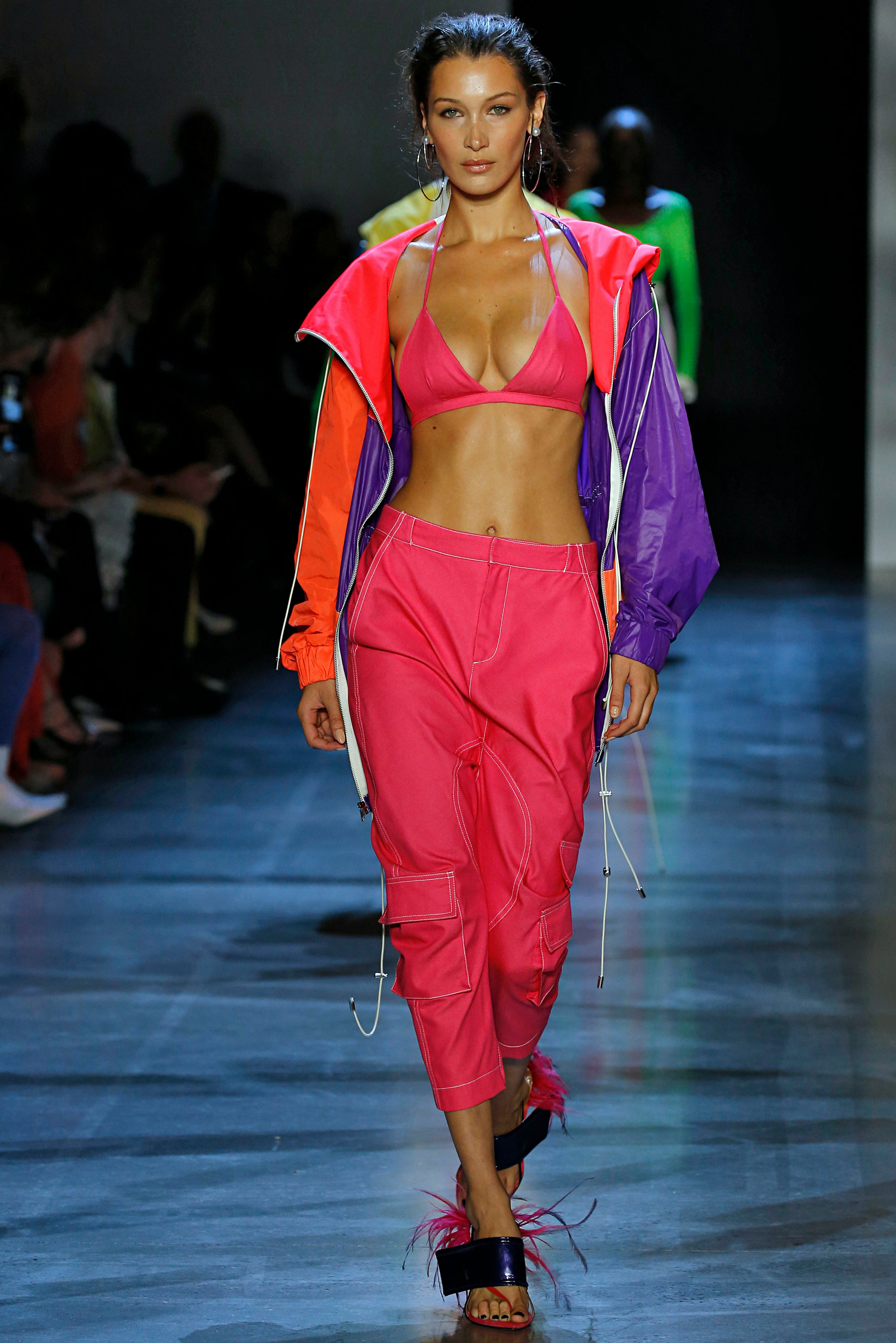 Bella Hadid walks at the Prabal Gurung Spring/Summer 2019 fashion show during New York Fashion Week