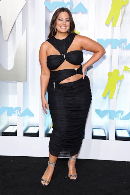 NEWARK, NEW JERSEY - AUGUST 28: Ashley Graham attends the 2022 MTV VMAs at Prudential Center on Augu...