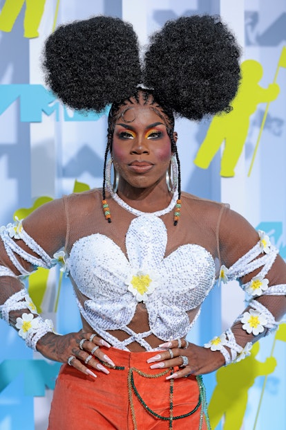 NEWARK, NEW JERSEY - AUGUST 28: Monét X Change attends the 2022 MTV VMAs at Prudential Center on Aug...
