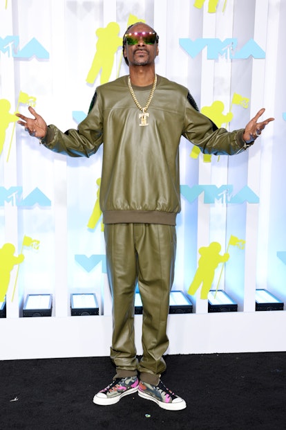 NEWARK, NEW JERSEY - AUGUST 28: Snoop Dogg attends the 2022 MTV VMAs at Prudential Center on August ...