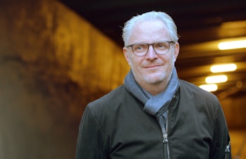 US director Francis Lawrence poses for a photo at Berlin Tempelhof Airport, one of the shooting loca...