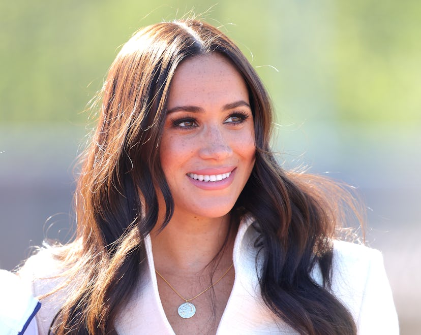 THE HAGUE, NETHERLANDS - APRIL 17: Meghan, Duchess of Sussex attends the Athletics Competition durin...
