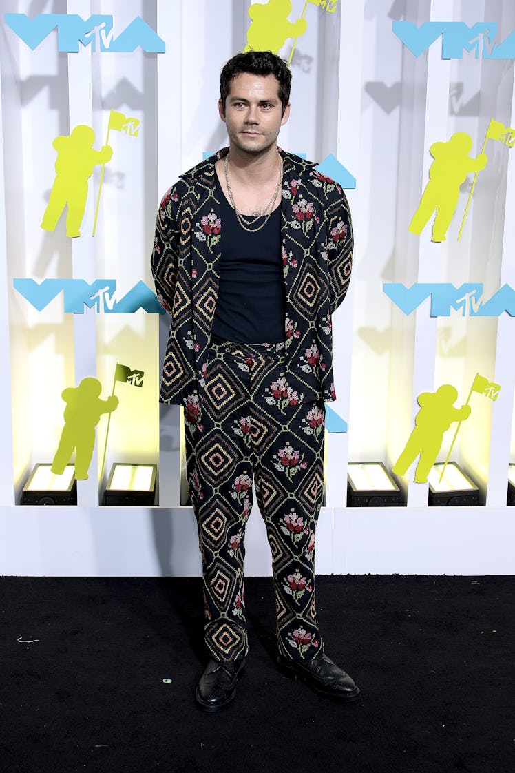 Dylan O'Brien attends the 2022 MTV VMAs