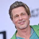 Brad Pitt tears up when discussing his daughters' accomplishments. Here, he attends the Los Angeles ...