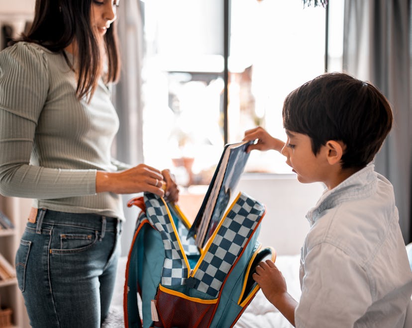 Waiting to pack your child's backpack until it's time to leave is a morning routine mistake.