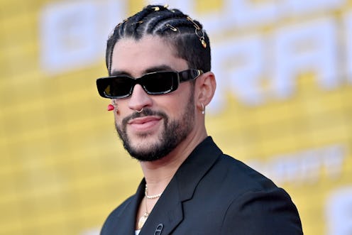 LOS ANGELES, CALIFORNIA - AUGUST 01: Bad Bunny attends the Los Angeles Premiere of Columbia Pictures...