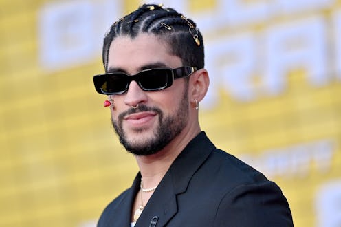 LOS ANGELES, CALIFORNIA - AUGUST 01: Bad Bunny attends the Los Angeles Premiere of Columbia Pictures...