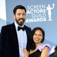 Drew Scott and wife Linda Phan attend the 26th Annual Screen Actors Guild Awards in Los Angeles, Cal...