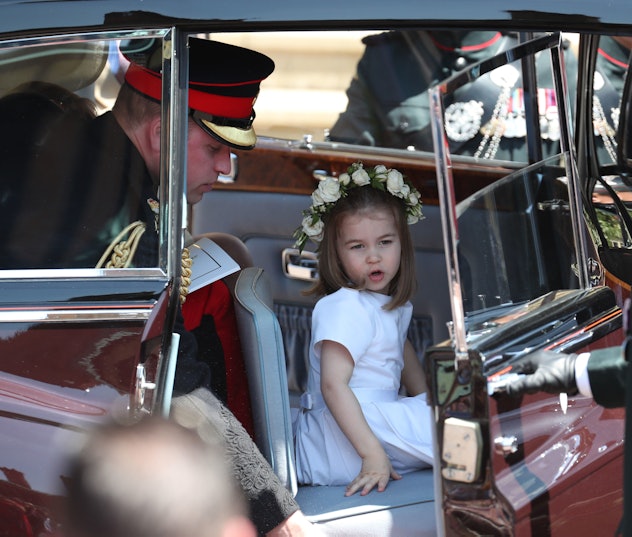 Prince William took the backseat to Princess Charlotte.