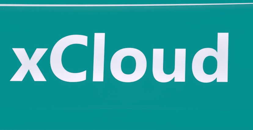 The logo "xCloud" is seen at the Microsoft Xbox Stand during the Video games trade fair Gamescom in ...