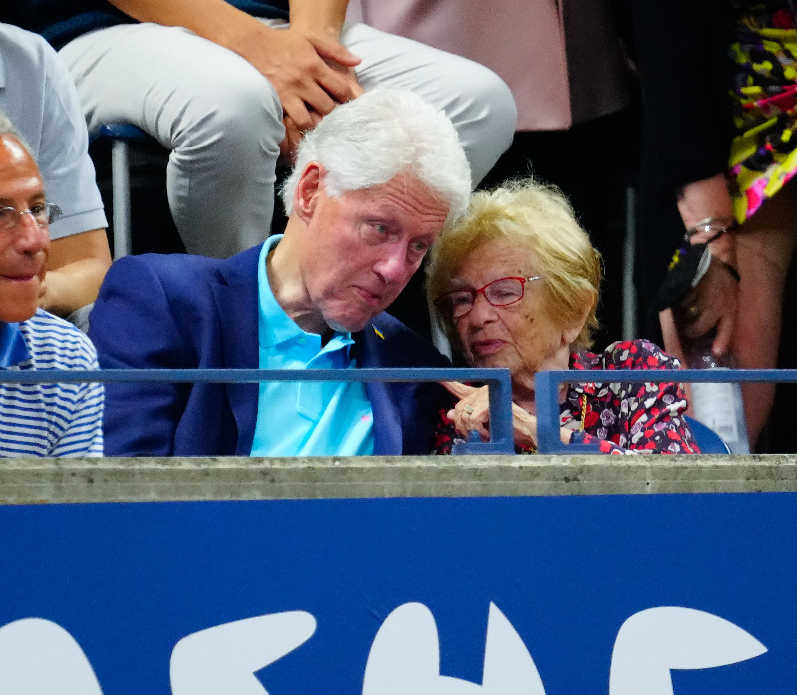 Bill Clinton and Dr. Ruth Spotted Canoodling at U.S. Open