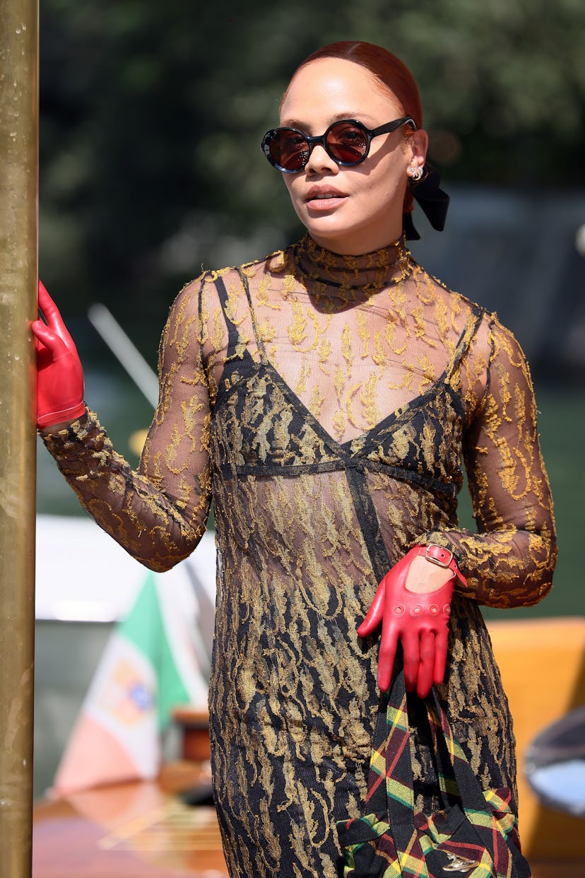 Tessa Thompsonis seen ahead of the 79th Venice International Film Festival
