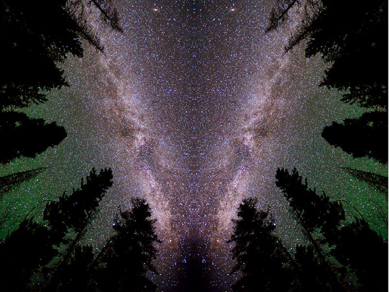Keystone, WY, USA- August 28, 2022: Satellites, Aircraft and Meteorites Streak across the Night Sky ...