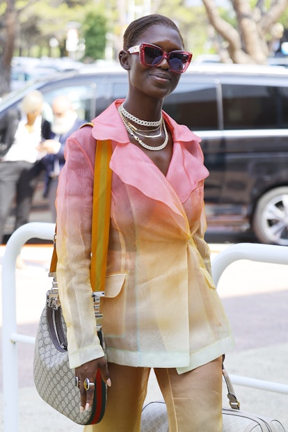 Jodie Turner-Smith is seen ahead of the 79th Venice International Film Festival on August 30, 2022 i...