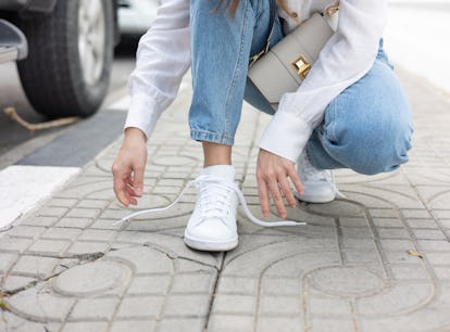 sneaker-cleaning hacks will keep these white sneaker clean.