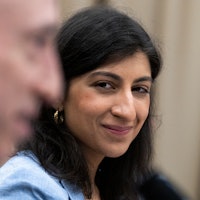 UNITED STATES - MAY 18: FTC Chairwoman Lina Khan and SEC Chairman Gary Gensler testify during the Ho...
