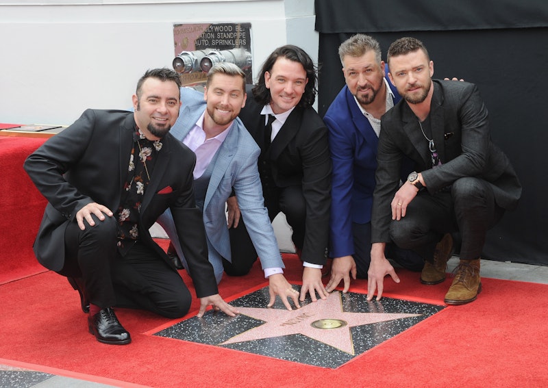 HOLLYWOOD, CA - APRIL 30:  NSYNC Honored With Star On The Hollywood Walk Of Fame held on April 30, 2...
