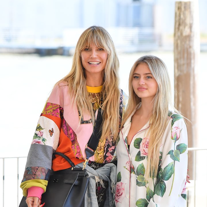 Heidi Klum is adjusting to Leni Klum being in college. Here, they are seen on August 27, 2021 in Ven...