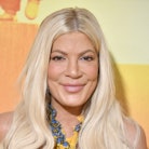 Tori Spelling gears her children up for bullies with a certain mantra. Here, she attends the Fans Pr...