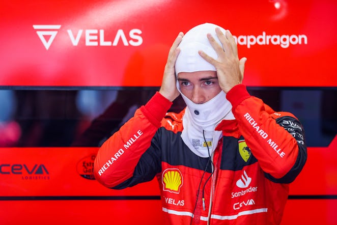 SPA, BELGIUM - AUGUST 28: Charles Leclerc of Ferrari and Monaco  during the F1 Grand Prix of Belgium...