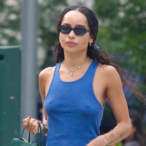 Zoë Kravitz casual NYC outfit
