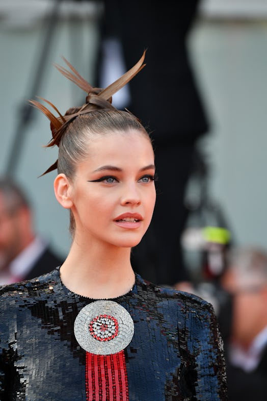 VENICE, ITALY - AUGUST 31: Barbara Palvin attends the "White Noise" and opening ceremony red carpet ...