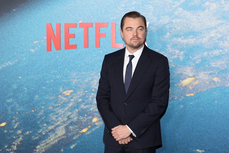 NEW YORK, NEW YORK - DECEMBER 05: Actor Leonardo DiCaprio attends Netflix's "Don't Look Up" World Pr...