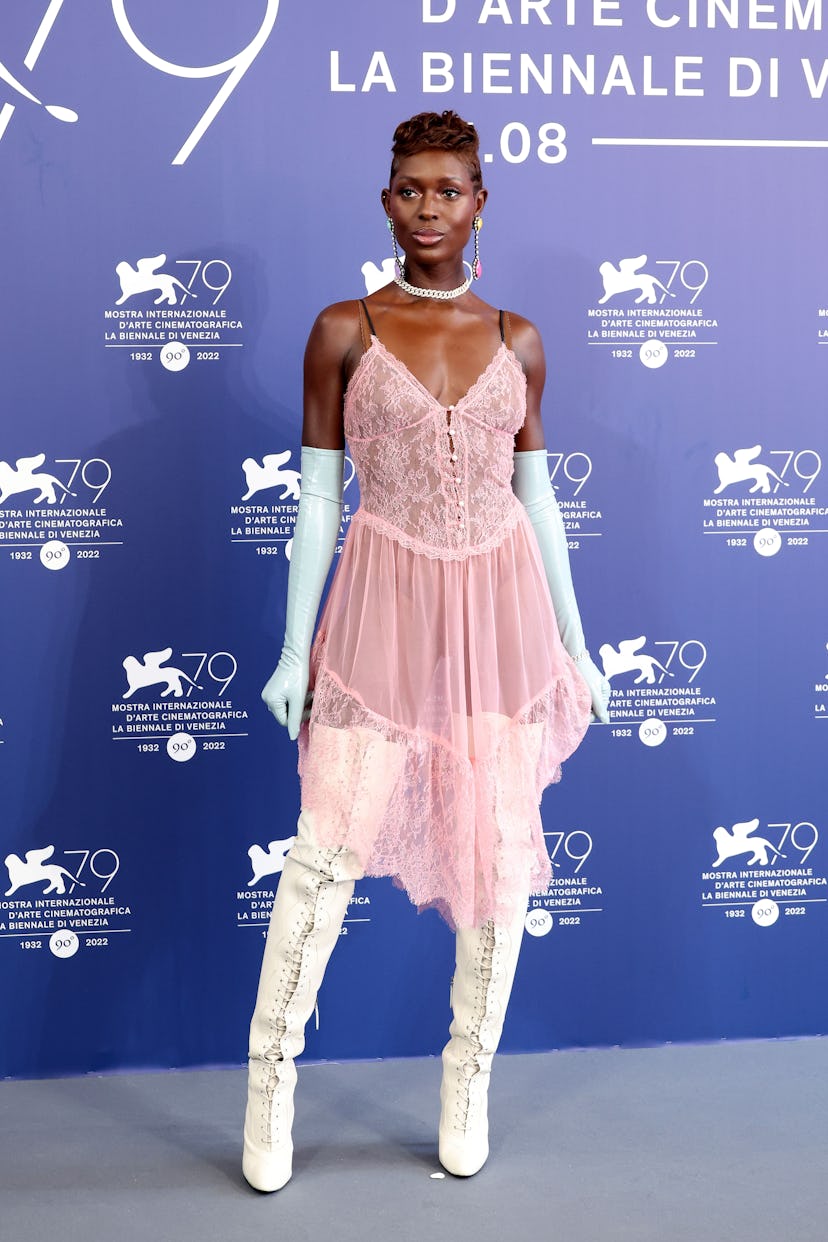 VENICE, ITALY - AUGUST 31: Jodie Turner-Smith attends the photocall for "White Noise" at the 79th Ve...