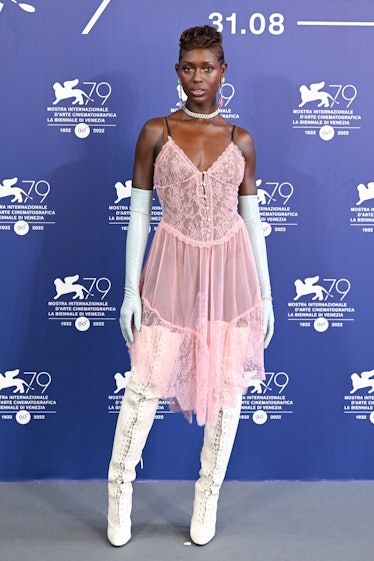 Jodie Turner-Smith attends the photocall for "White Noise" 