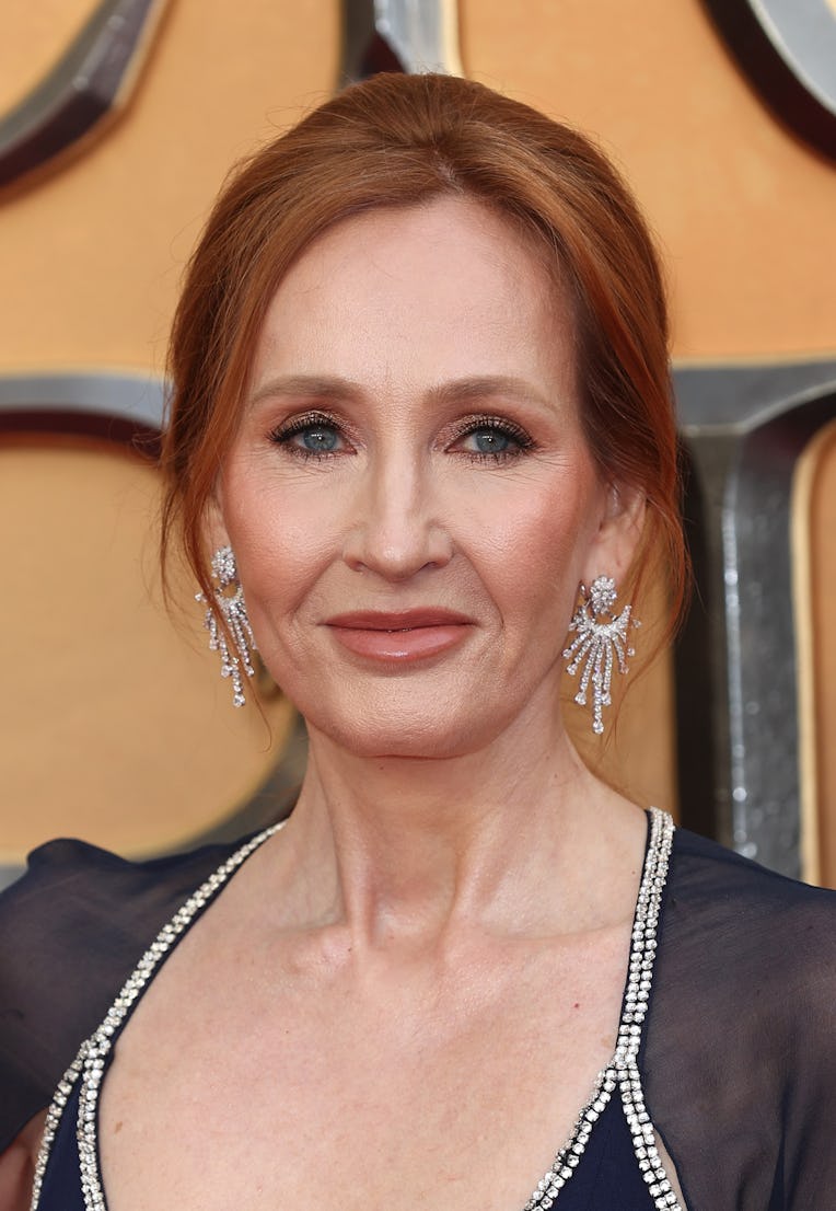 LONDON, ENGLAND - MARCH 29: J.K. Rowling attends "Fantastic Beasts: The Secrets of Dumbledore" Worl...