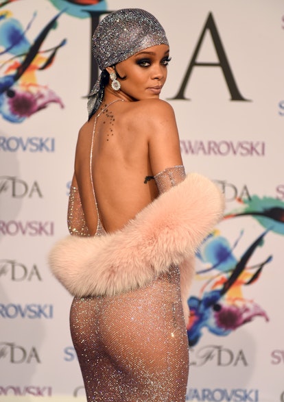 Rihanna attends the 2014 Council of Designer of America Awards (CFDA) at Alice Tully Hall, Lincoln C...