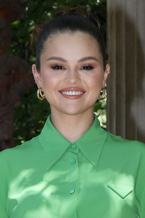 Selena Gomez attends the presentation of the new beauty line “Rare Beauty” by Selena Gomez