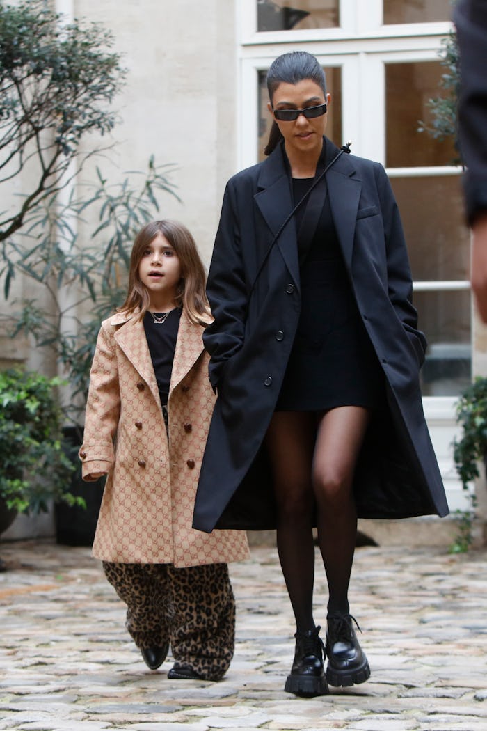 Penelope Disick, Seen Here With Kourtney Kardashian, Transforms Brother Reign Into An Adorable Minio...