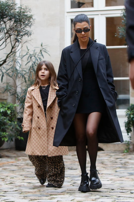 Penelope Disick, Seen Here With Kourtney Kardashian, Transforms Brother Reign Into An Adorable Minio...