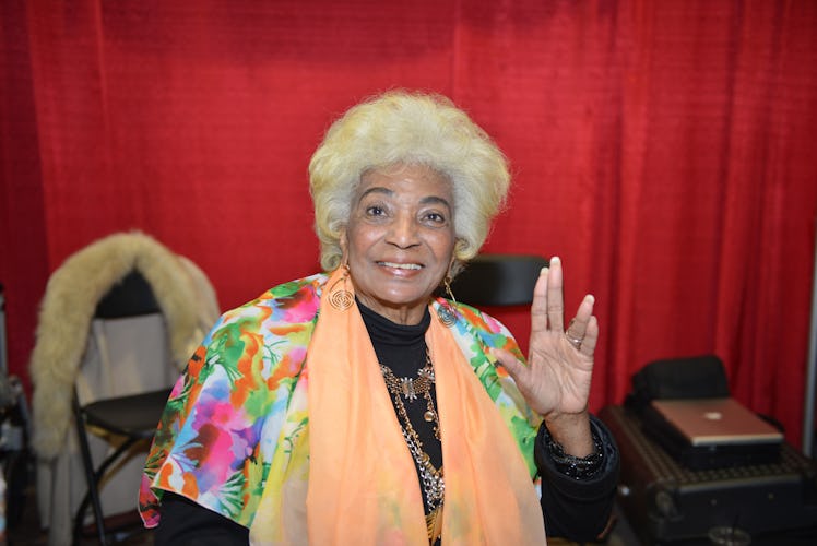 LOS ANGELES, CA - JANUARY 14: American actress Nichelle Nichols attends the Comic Excitement Convent...