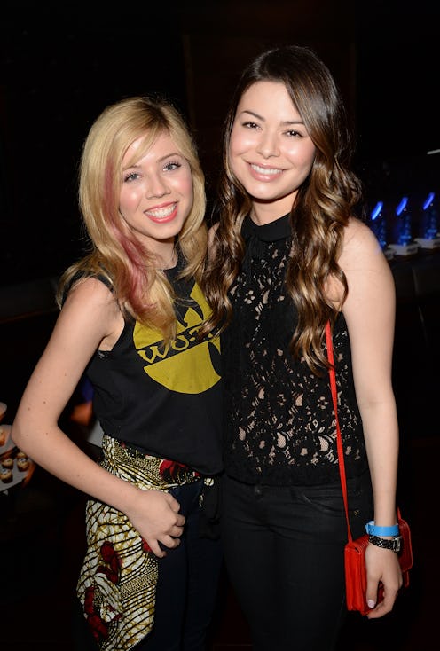 Jennette McCurdy and Miranda Cosgrove starred together on 'iCarly.' Photo via Getty Images