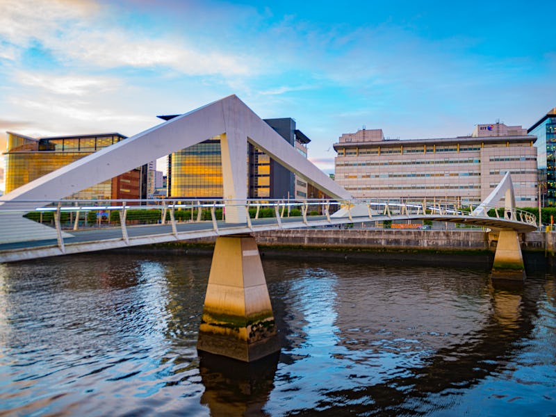 Tradeston Bridge, Glasgow, Scotland, United Kingdom (UK) - September 2, 2015